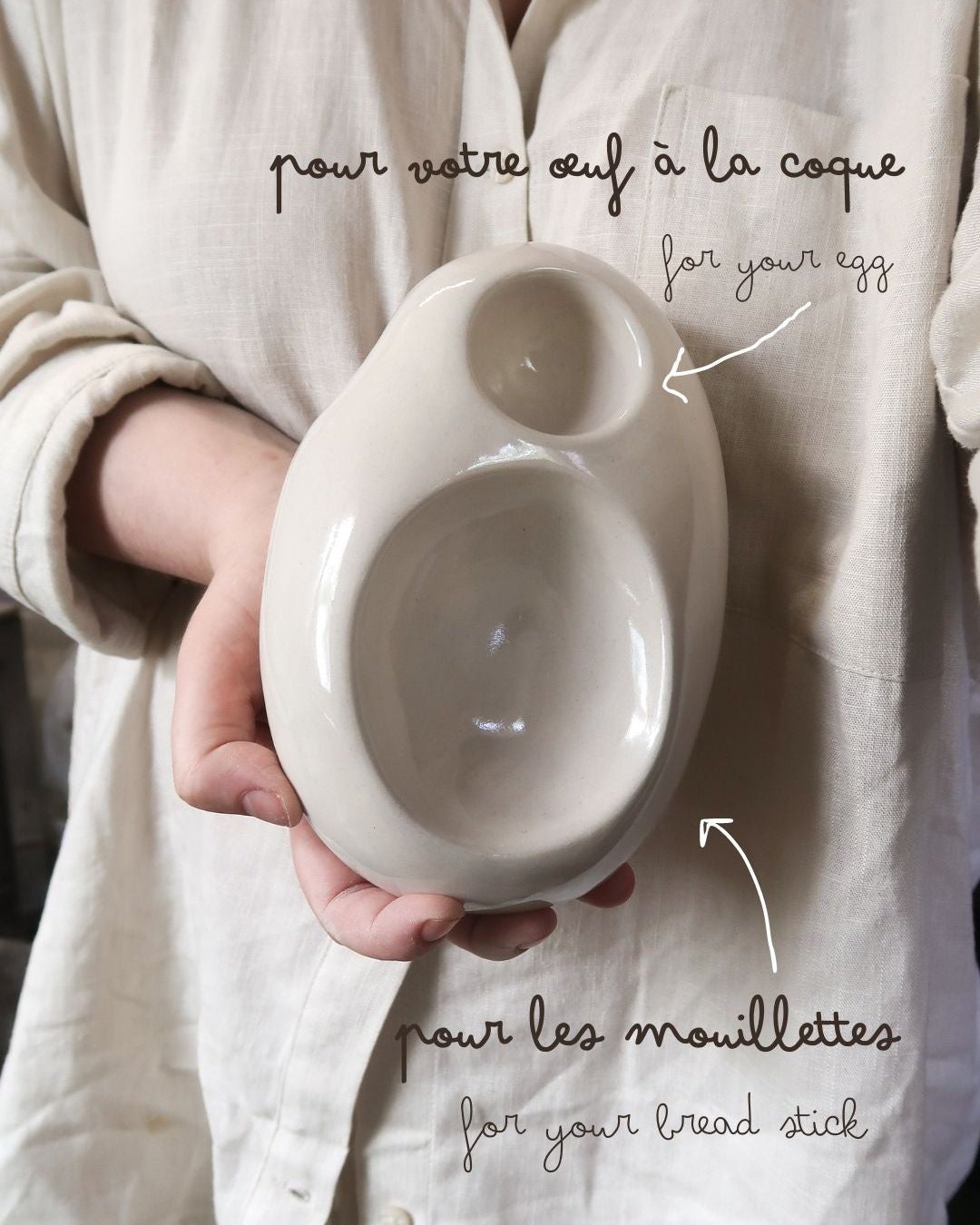 Pateau double sculptural - petit