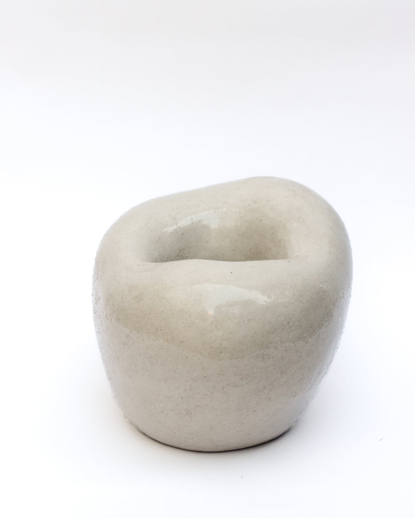 Vase sculptural à double paroi - pièce unique