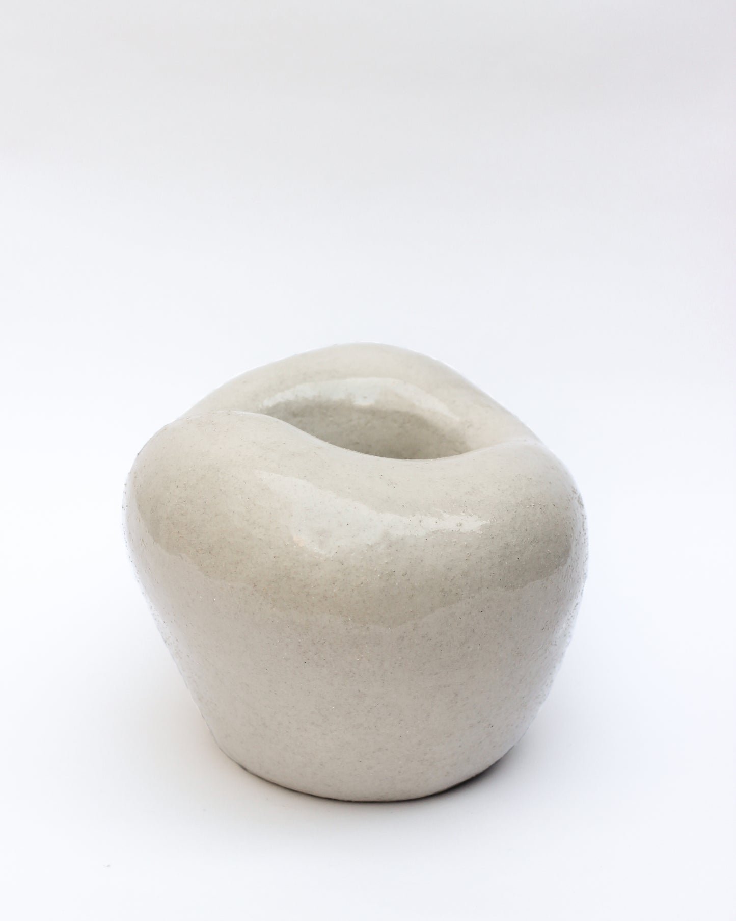 Vase sculptural à double paroi - pièce unique