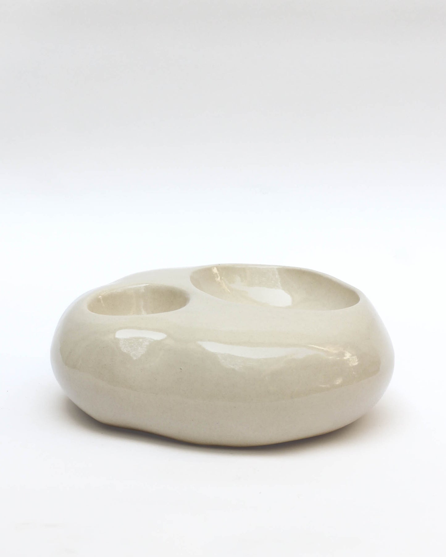 Pateau double sculptural