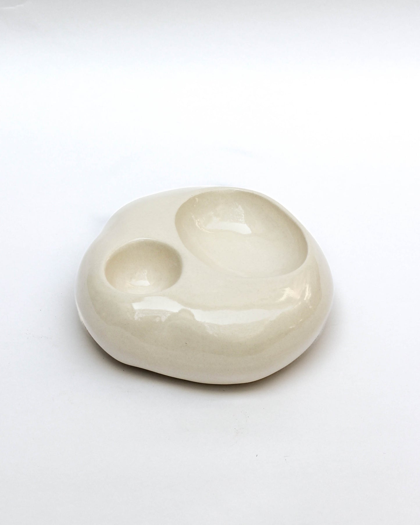 Pateau double sculptural