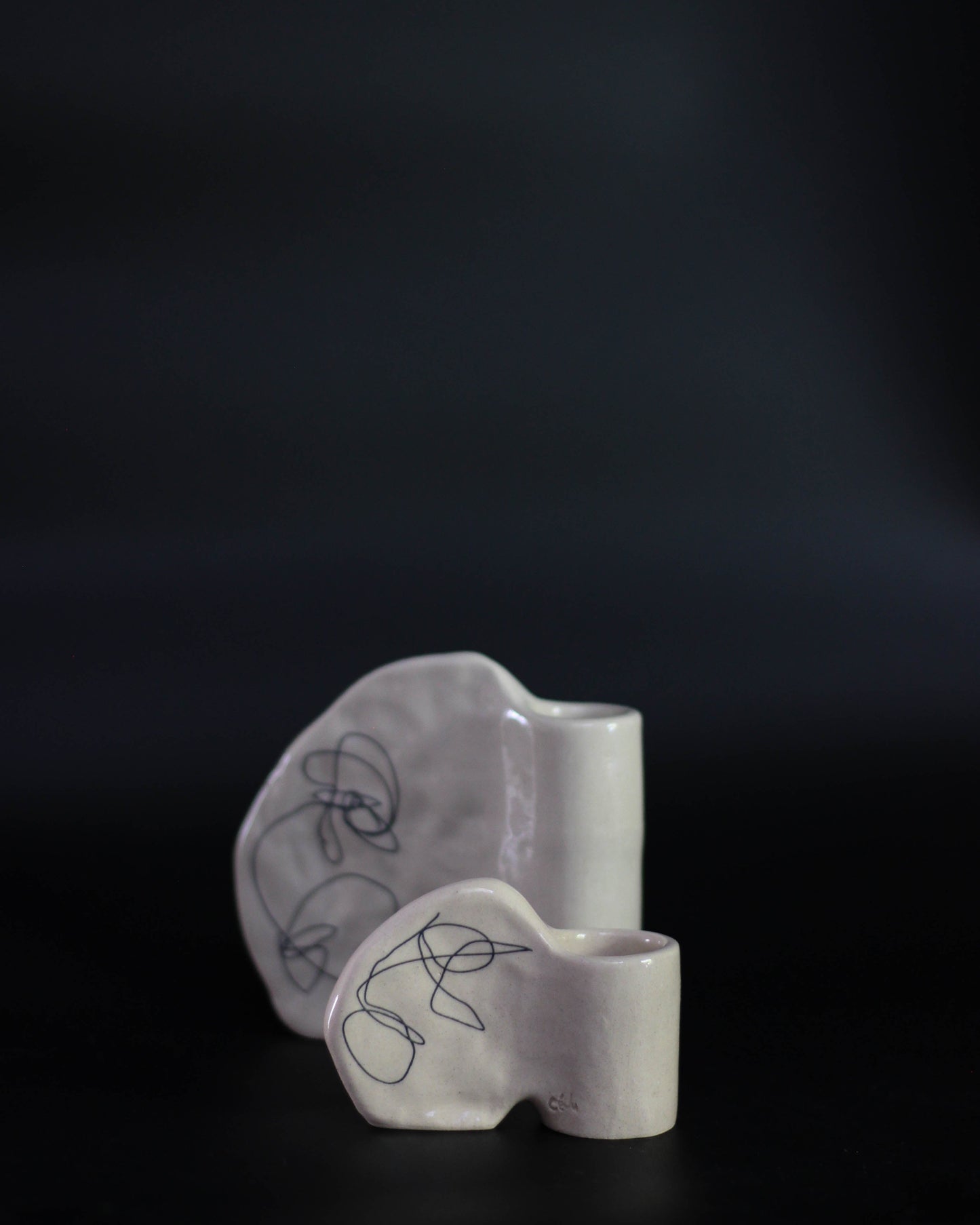 Bougeoirs Nabi - Gribouillis