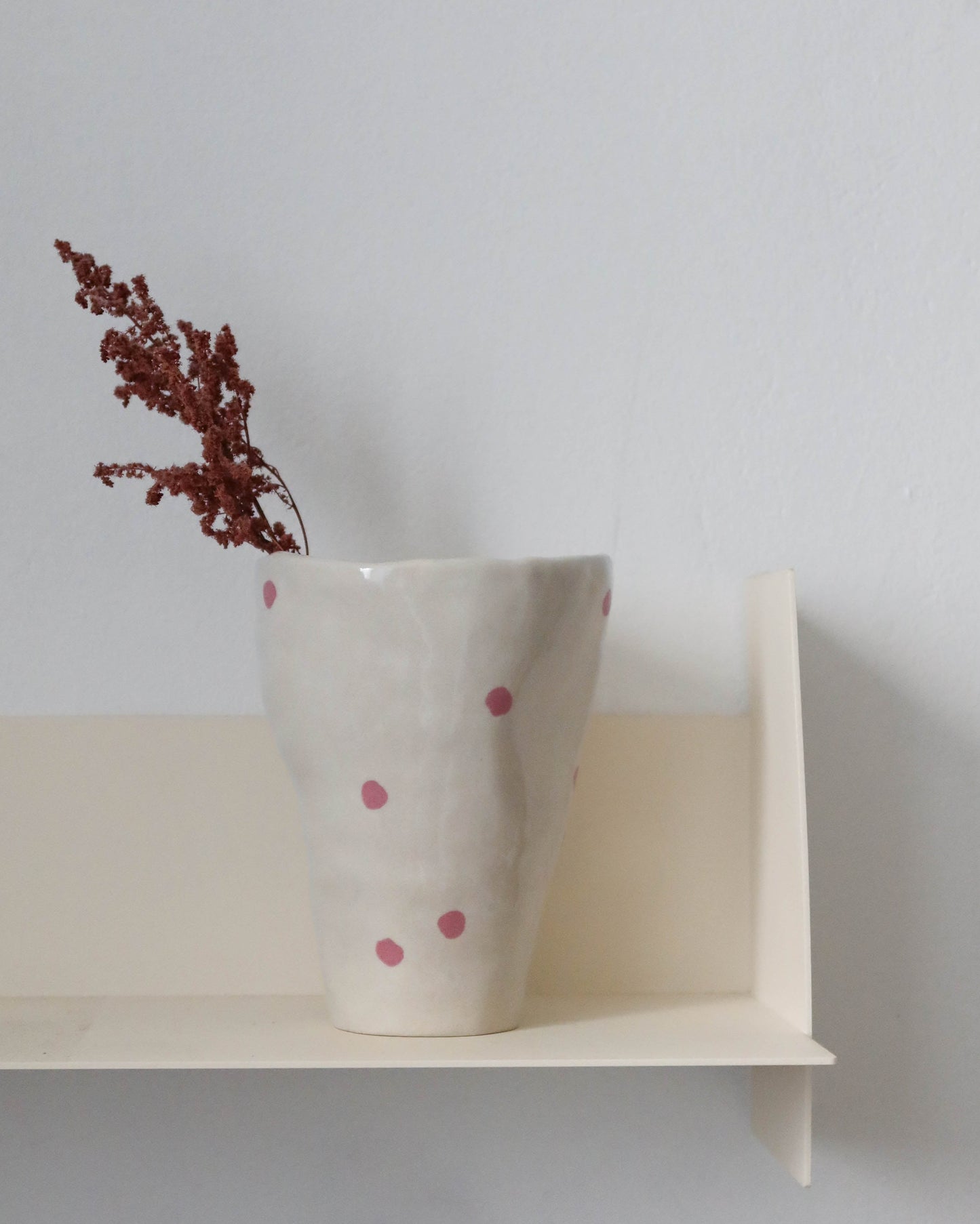 Vase irrégulier - Petit pois rose