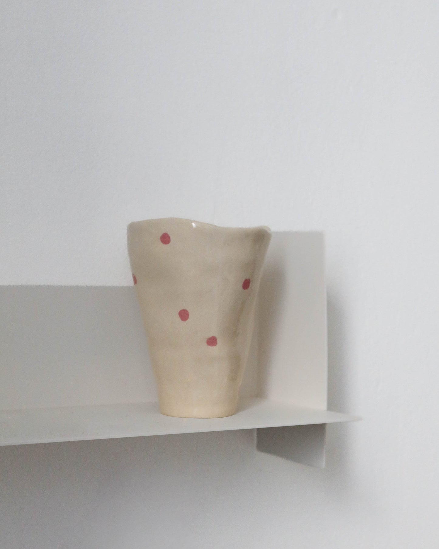 Vase irrégulier - Petit pois rose