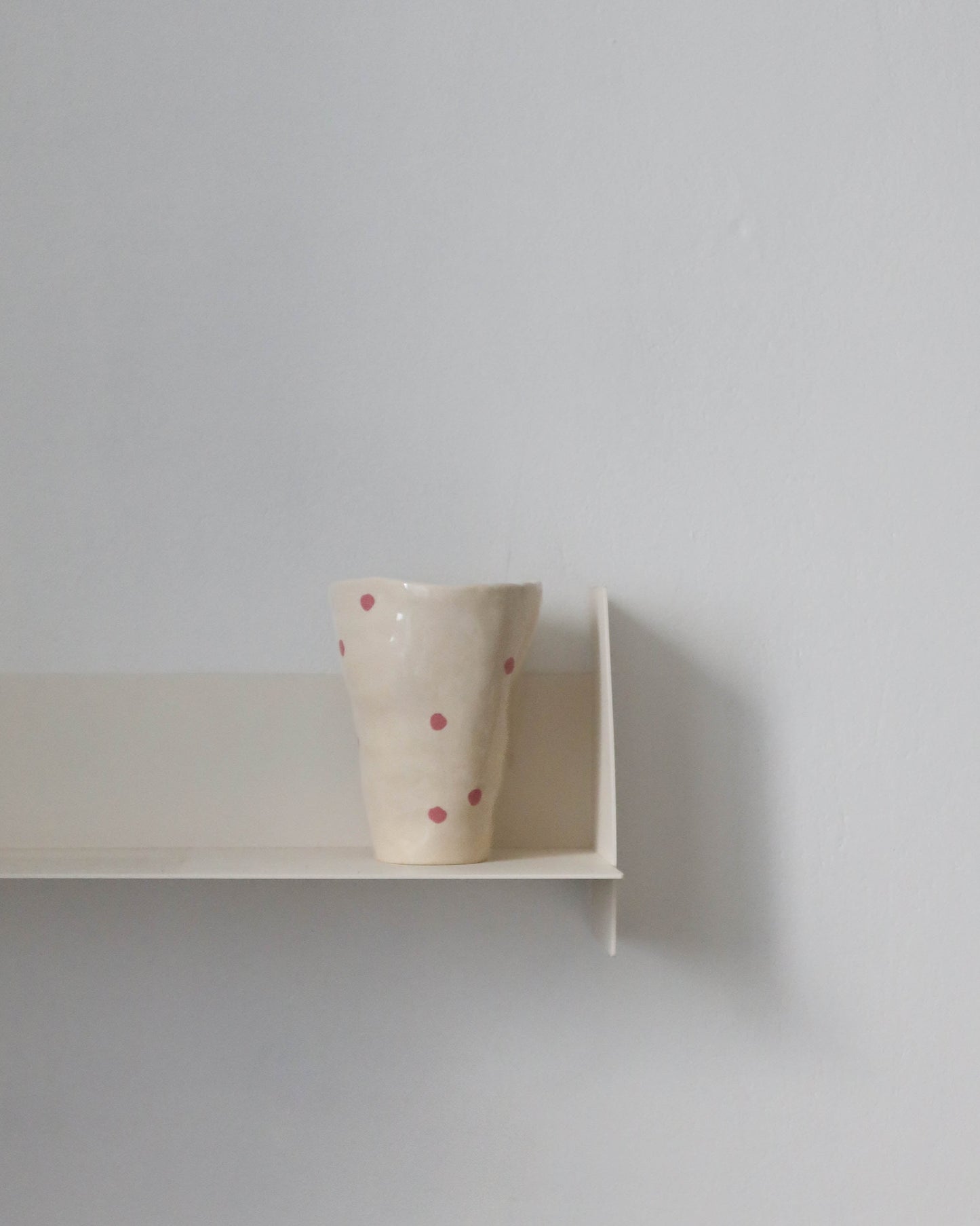 Vase irrégulier - Petit pois rose